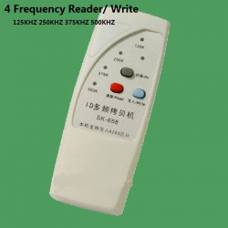 4 frequency RFID Copier/ Duplicator/ Cloner ID EM reader & writer+ 3pcs EM4305 T5577 writable keyfob jr international - 1