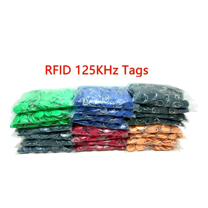 1000 pcs EM4305 Copiar Reescribible Escritura Reescribir EM ID keyfobs RFID Tag Llave Tarjeta de Anillo 125KHZ Proximidad Token 