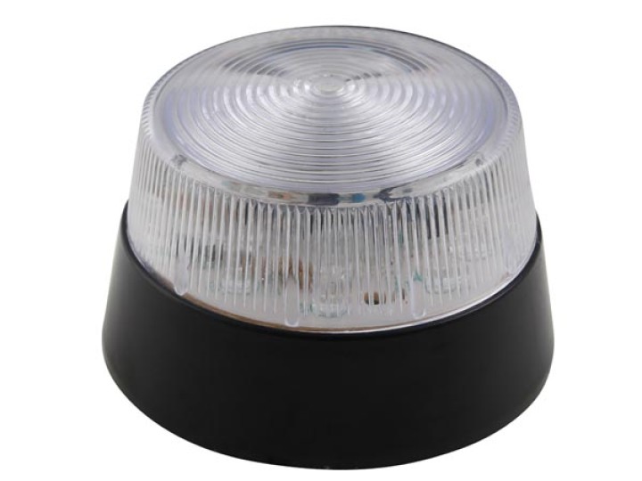 Ripetendo Flash 15 LED 12VDC bianco trasparente 77 millimetri di diametro haa40wn jr international - 1