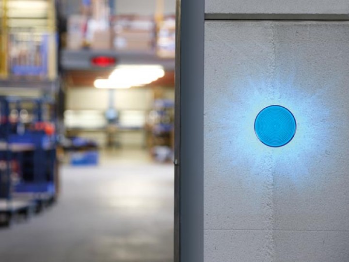 lampara estroboscopica con leds color azul 12vdc diam 77mm haa40bn jr international - 1