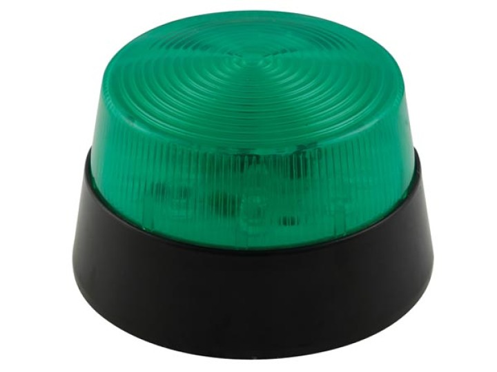 Led flashing light green 12vdc diam 77mm haa40gn jr  international - 1