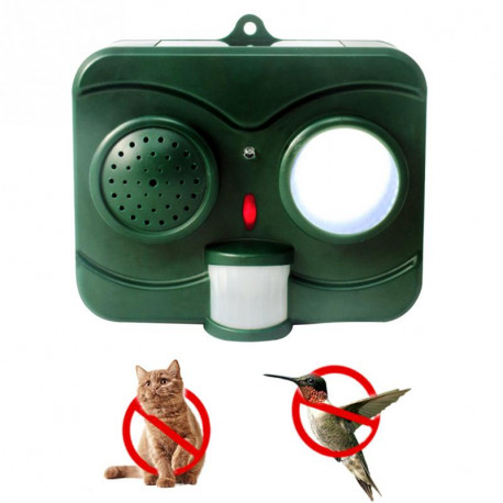 Humane Protective Black Ultrasonic Infrared Sound Flashlight Birds Repeller Driving Controller jr international - 11