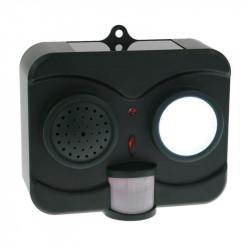 Umano protettivo nero ultrasuoni a infrarossi Sound Flashlight Uccelli Repeller Controllore di guida jr international - 8