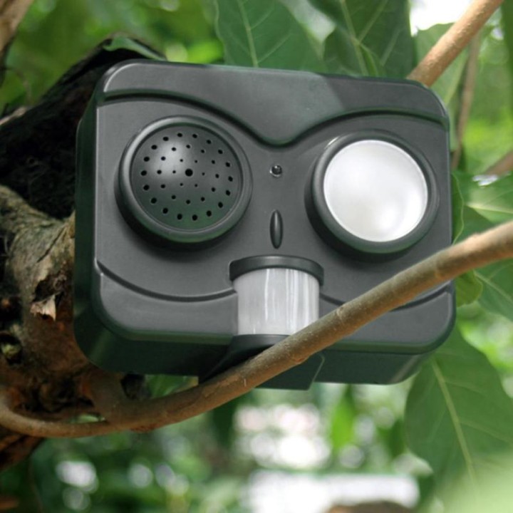 Umano protettivo nero ultrasuoni a infrarossi Sound Flashlight Uccelli Repeller Controllore di guida jr international - 10