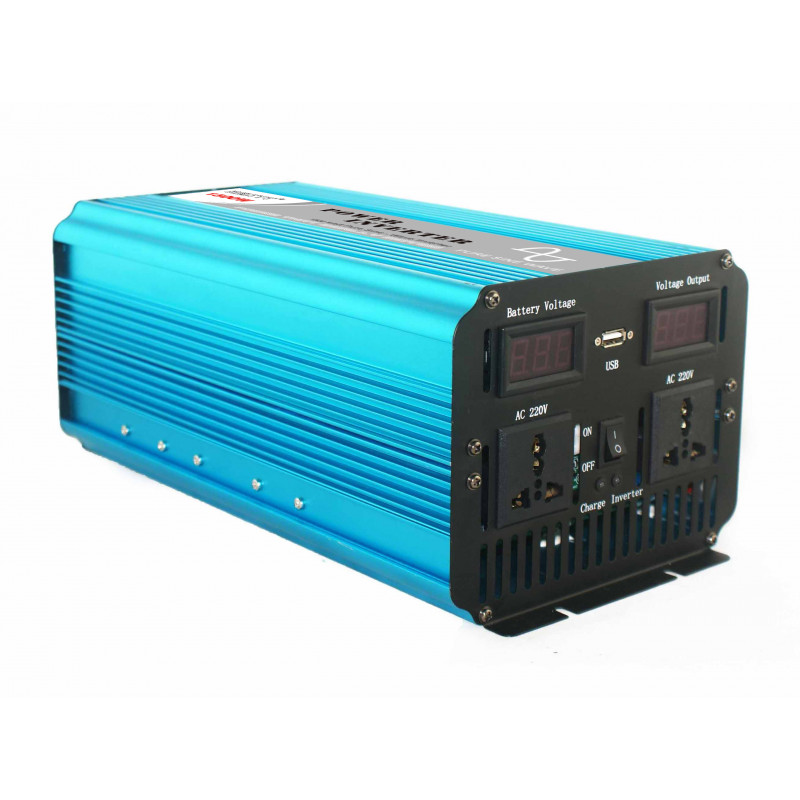 Pure Sine Wave Inverter 1500W 48V DC to 120V AC Powe Inverter Off Grid Solar
