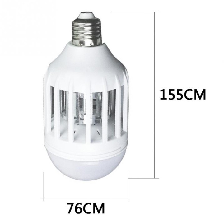 2 Mode E27 LED Mosquito Killer Bulb UV Electric Trap Lamp Light Insect Fly Pest Outdoor Indoor Greenhouse Restaurant Kitchen jr 