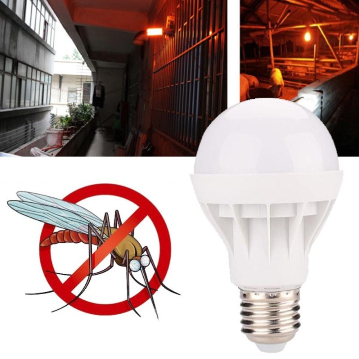 AC 220V E27 2.4w Moskito-Töten Lampe Orange LED Licht Nebel Mute Baby Mosquito Lampe Schwein Bauernhof Dedicated Mosquito Repell