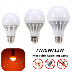 9W Mosquito Matar LED Bombilla Luz Croci 530-590nm Pest Control Trampa Bug Repelente Bombilla Iluminación de Hogar AC220V jr int