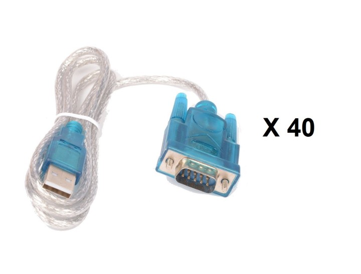 40 X Conversión serie usb cable 1,80 m cable-146/2 jr international - 1