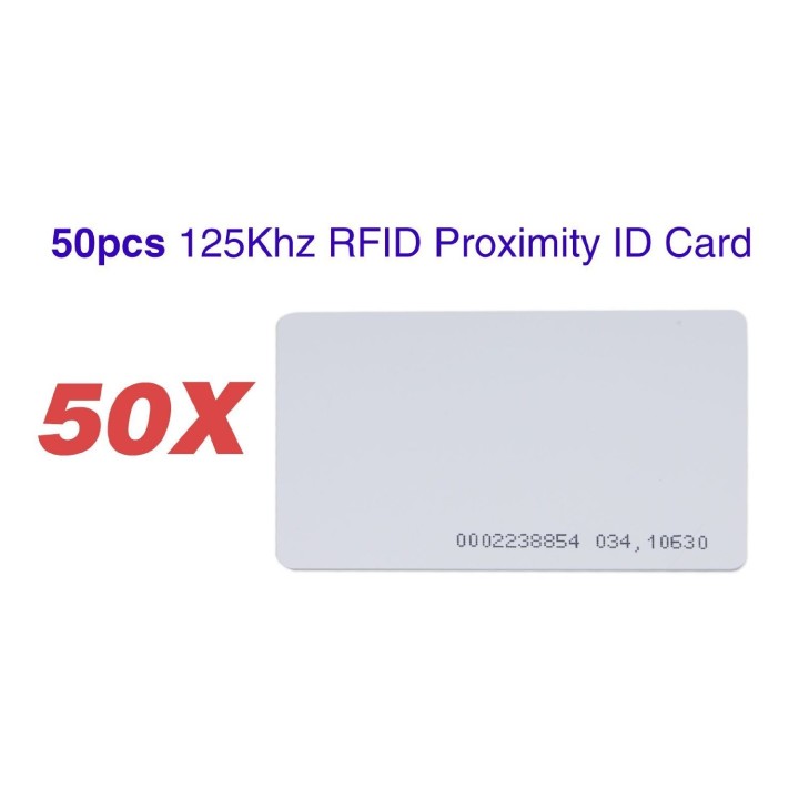 50 x T5577 Card Programmable RFID 125khz Etiquetas inteligentes regrabables en control de acceso jr international - 3