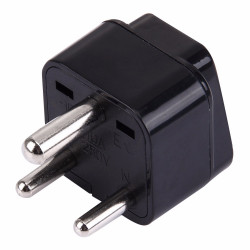 International Plug Adapter for South Africa, Lesotho, Namibia and Swaziland, Type M, 3-Pin Grounded Plug, Universal Travel Outle