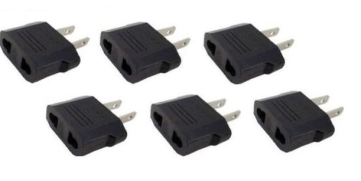 6 travel adapter plug us industry Canada francia euro-convertitore / giappone americano usa usa jr international - 4