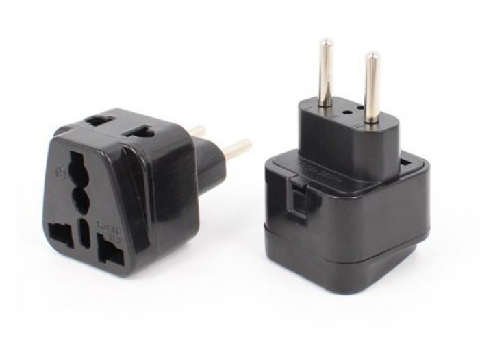 Universal-Steckeradapter Euro Spanien Deutschland Frankreich Belgien Portugal jr international - 1