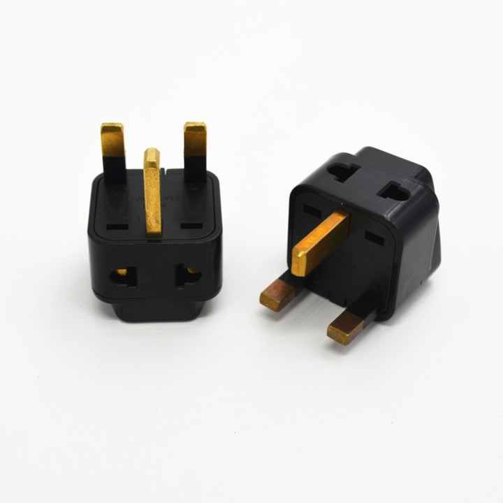 Adattatore elettrico presa europea verso presa inglese senza presa terra convertitore adattatore converter jr international - 2