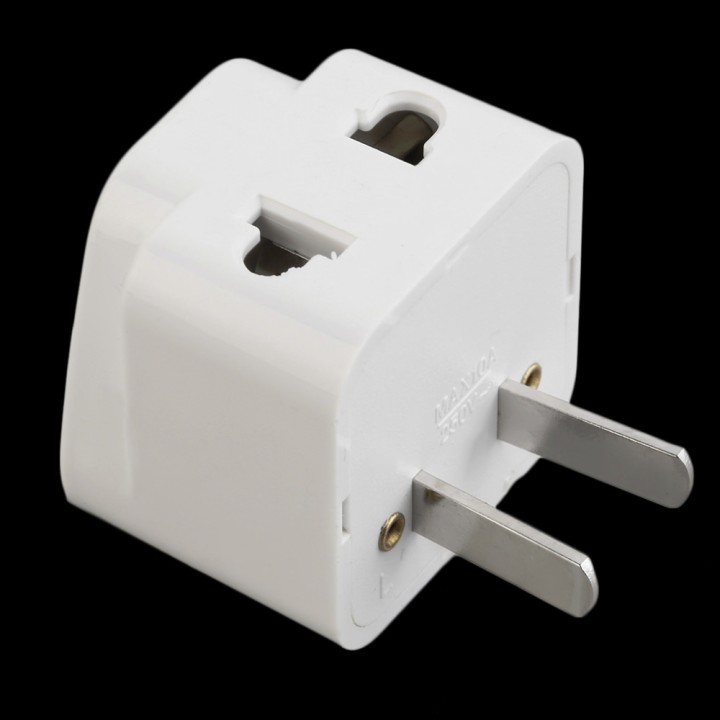 Adaptateur us 2 plots Amerique USA prise de courant voyage Convertisseur Australie europe jr international - 1