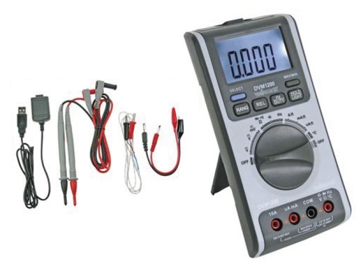 Multimeter with usb interface 6 000 counts velleman - 5