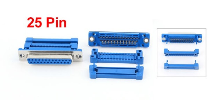 DB25 de 25 pines hembra D-SUB DB-25 de puerto paralelo IDC de cable de cinta plana del conector de conexión del adaptador jr int