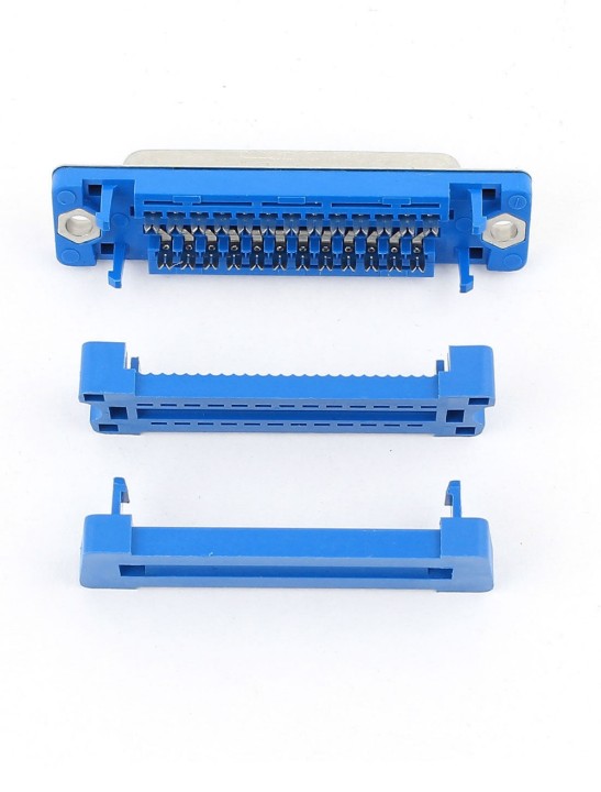 DB25 de 25 pines hembra D-SUB DB-25 de puerto paralelo IDC de cable de cinta plana del conector de conexión del adaptador jr int