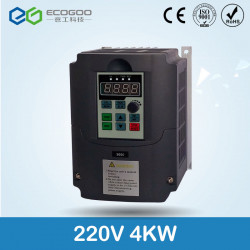 220V 4KW Single Phase input and 220V 3 Phase Output Frequency Converter / Adjustable Speed Drive / Frequency Inverter / VFD jr i