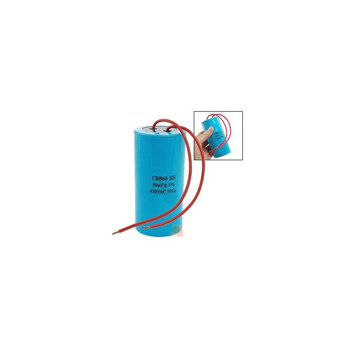 Wire capacitor 50 mf micro farad 400v 450v 500v start universal motorjumper cable gate motorization w9 11250 jr international - 