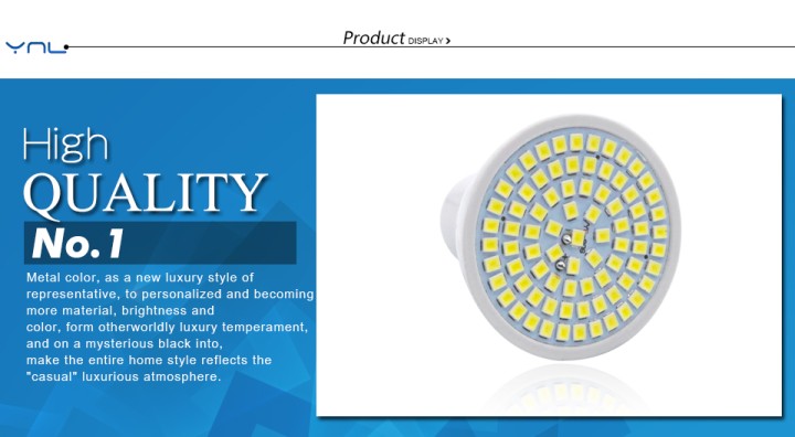 Punto de la bombilla led e27 60 led 220v 230v 240v blanco frío jr international - 1
