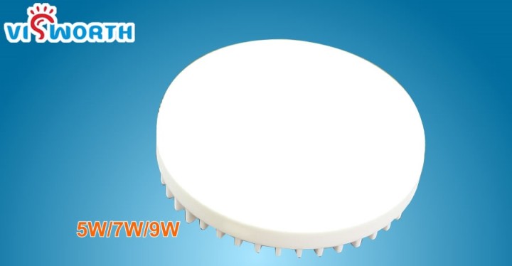 GX53 ha condotto la lampada principale di lampadina 220v 9w di alta luminosità 2835 SMD 25 leds corpo di vetro sostituisce l'alo