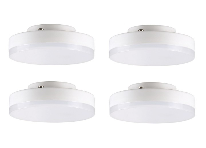 4 GX53 led lamp 220v 9w Spotlight bulb high brightness light 2835 SMD 25 leds Glass body Replace Halogen 20w jr international - 