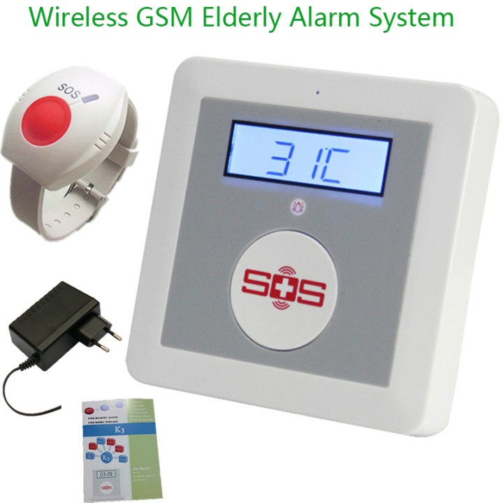 GSM 2g One-click Alarm System QUAD Band Emergency Call for help Worldwide with Intercom for Calling king pigeon - 1