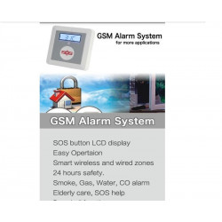 GSM 2g Sistema de alarma un solo clic con banda QUAD Llamada de emergencia para ayuda a nivel mundial con intercomunicador king 