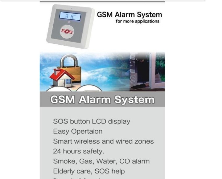 GSM 2g One-click Alarm System QUAD Band Emergency Call for help Worldwide with Intercom for Calling king pigeon - 10