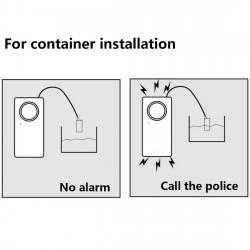 Inalámbrico de fugas de agua desbordamiento detector de alarma de alarma 130dB Trabajar solo Alarma de agua Casa de Seguridad de
