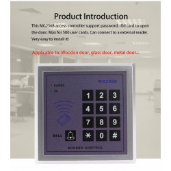 Home Security RFID 13.56mhz Proximity Entry Türschloss Access Control System mit 10pcs RFID Keys Key Fob jr international - 5