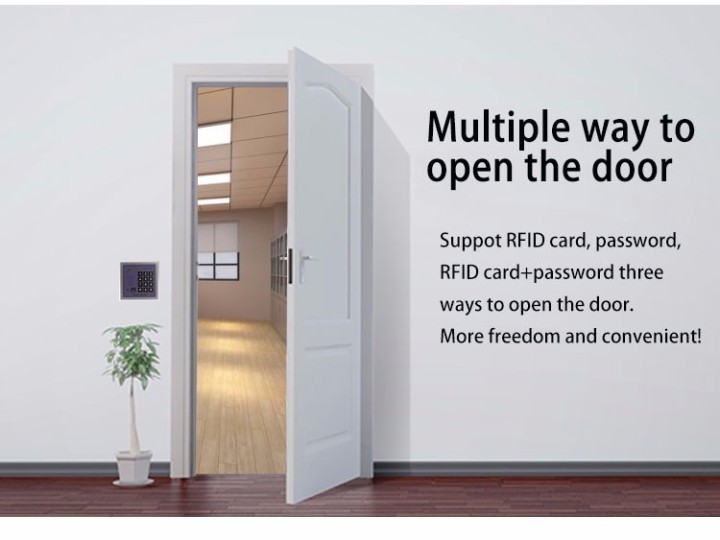 Home Security RFID 13.56mhz Proximity Entry Türschloss Access Control System mit 10pcs RFID Keys Key Fob jr international - 7