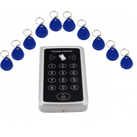 Home Security RFID Proximity Entry Türschloss Access Control System mit 10pcs RFID Keys Key Fob jr international - 10