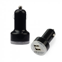 Chargeur double usb 2a + 1a allume cigare universel auto 2.1a alimentation 12v belkin - 1