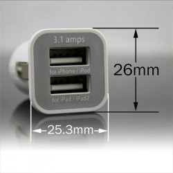 Auto Usb-Einfaßungs-Universalauto 12V zum 5V 3.1A GPS-Handy USB-Aufladeeinheits-Energien-Adapter-Auto-Aufladeeinheits-Adapter Ne