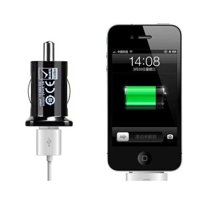 Car Usb Socket Universal Car 12V a 5V 3.1A GPS Mobile Phone cargador USB Adaptador de corriente Car Charger Adapter Nuevo Auto A