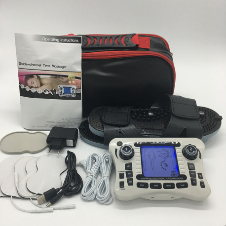 Dropship Electric Muscle Stimulator Dual Channels Pulse Massager