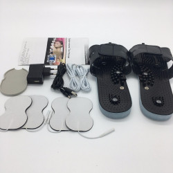 Dual Channel output Pain Relief Nerve Muscle Stimulator EMS Tens Body Therapy Massager Physiotherapy Apparatus Foot Slipper jr i