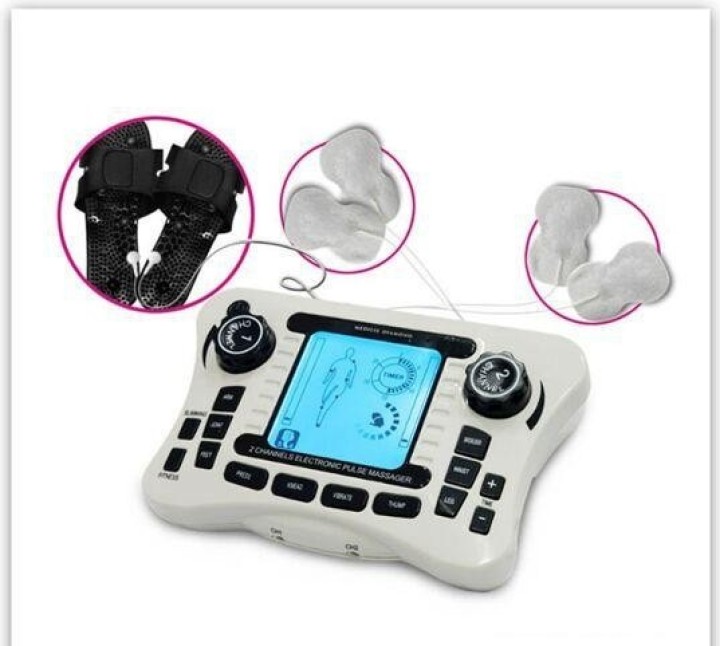 Dual Channel output Pain Relief Nerve Muscle Stimulator EMS Tens Body Therapy Massager Physiotherapy Apparatus Foot Slipper jr i