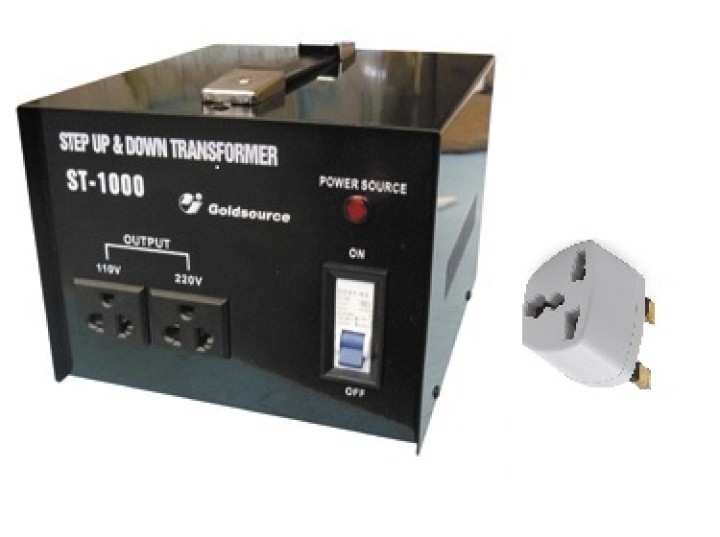 Convertitore elettrico cambia tensione 220 verso 110vca trasformatore 220v 110v 1000w corrente  adattatore converter jr internat