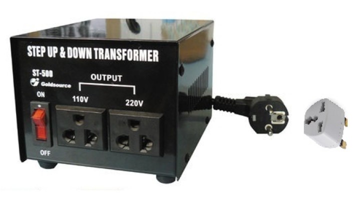 Electric converter 220 110vca 110v 500w 220v 100v 230v 115v 240v 120v jr international - 2
