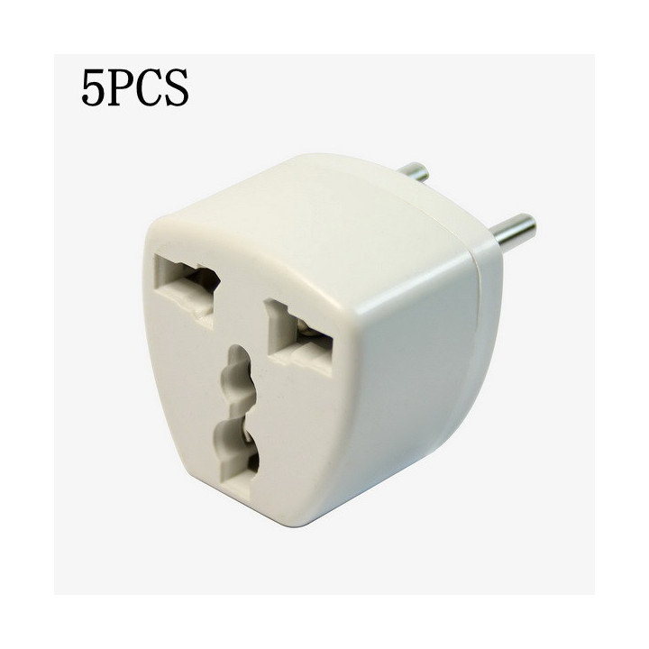 5 X Universal-Steckeradapter Euro Spanien Deutschland Frankreich Belgien Portugal jr international - 1