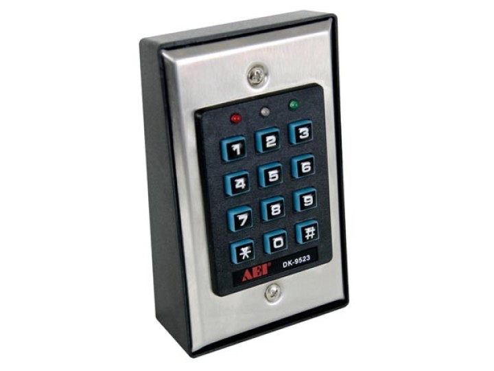 teclado numérico teclado digital alarma con cable de bloqueo iluminación retro haa85bln velleman - 1