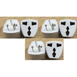 3 X Travel power adapter with earth to go in china and australia new zealand jr international - 1