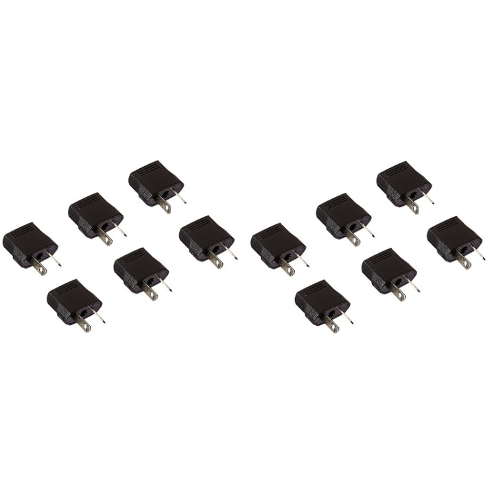 12  pcs adaptador de enchufe viaje plug power zona del euro australia china viajes asia argentina new zeland jr international - 