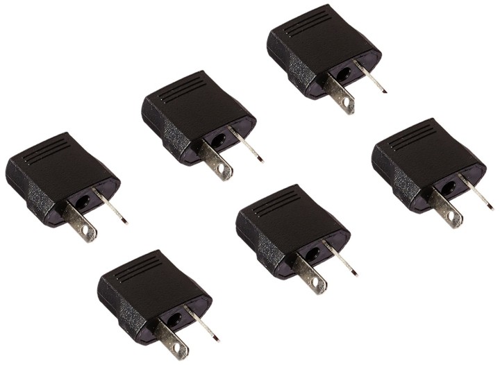 6 pcs us eu to australia ac power travel plug adapter euro area australia china travel asia argentina, new zealand plug adapter,