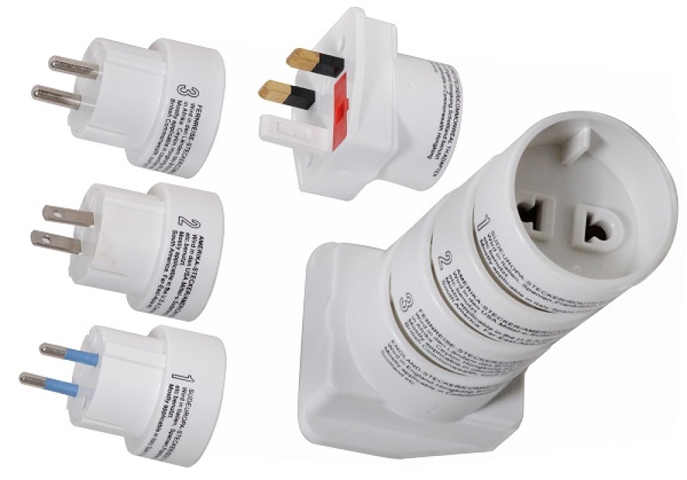 Adattatore elettrico multipresa eu gb eire america canada medio oriente paesi asiatici convertitore adattatore converter duolec 