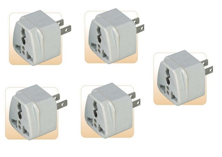 5 X Adaptador electrico 6a macho americano a hembra euro universal adaptadores conectores adaptadores adaptador convertidor jr i