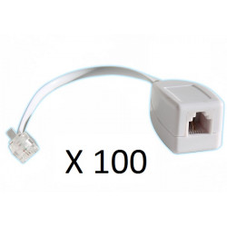 100 X Rj11 telephone line surge as one fax / modem / adsl surge arrester 3ka phone jr international - 1